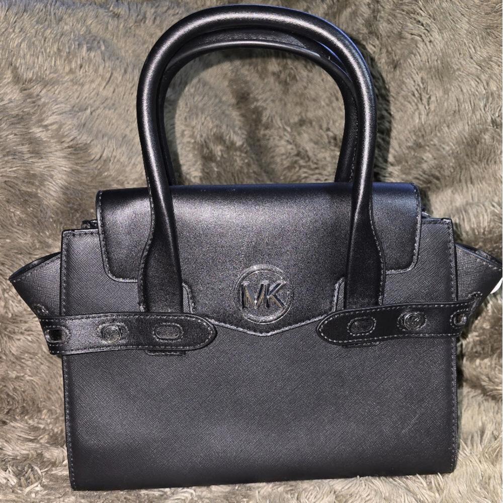 Michael Kors Carmen Medium Belted Satchel - Picture 1 of 7